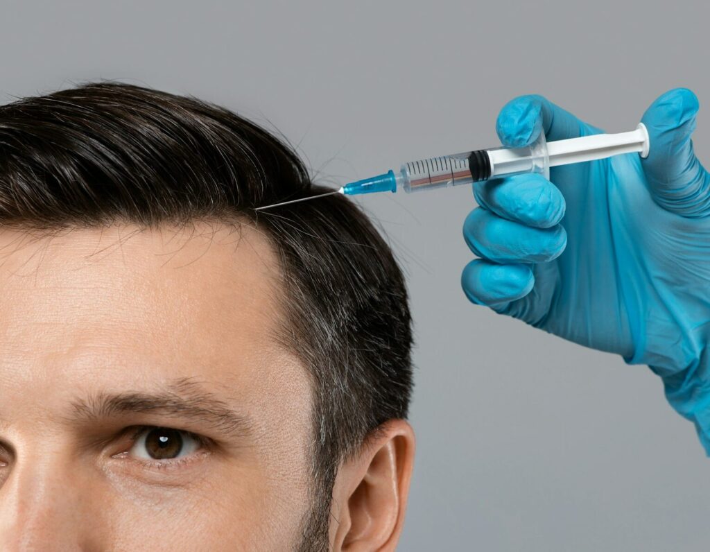 Injections de PRP dans le cuir chevelu – Medesthétique